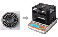 粉末冶金零件密度測試視頻，一鍵直讀粉末冶金壓鑄件、銅套的密度值